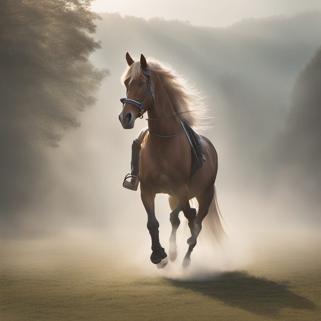 Reflektierende Pferdeausstattung: Bandagen, Beinbändern und LED-Lichter für verbesserte Sichtbarkeit bei Nacht oder Nebel