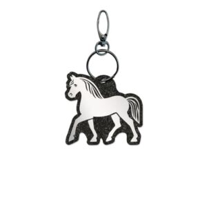 Reflektoranhänger für Pferde, Recycling-Filz, 3M Scotchlite, erhöhte Sichtbarkeit bei schlechtem Wetter, Reitweg-Sicherheit