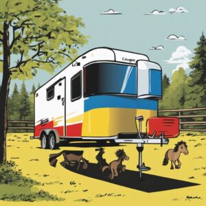 Pferdeanhänger-Set mit Deichselabdeckung und Reflektoranhängern - Perfekte Geschenkidee für Reitfreunde