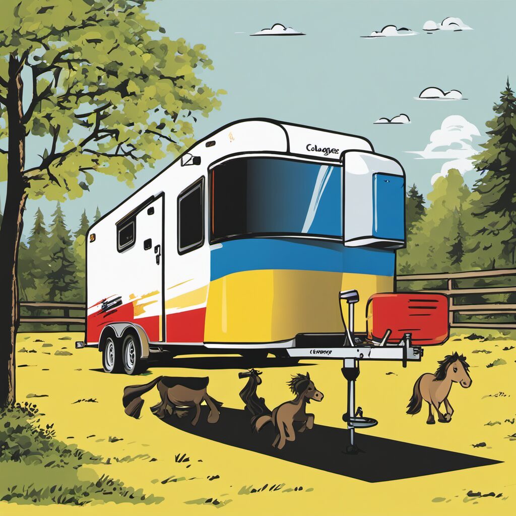 Pferdeanhänger-Set mit Deichselabdeckung und Reflektoranhängern - Perfekte Geschenkidee für Reitfreunde