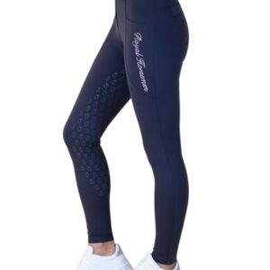 Royal Horsemen Reithose NightclubNavy, XS - hochwertige Reithose mit Silikon-Vollbesatz und Handytaschen für Damen