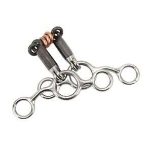 Pferdeknebelring aus Messing, ideal für das Pferdetrainings, bequem zu installieren und zu verwenden, robust und langlebig.