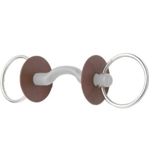 Beris Gebiss Zungenbogenstange Soft, grau, 10234-6-120-S für Pferde, bequem und zuverlässig, verschiedene Größen erhältlich