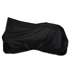 Pferdedecke mit 50g Isolierung, schwarz und gold, für kalte Wetterbedingungen