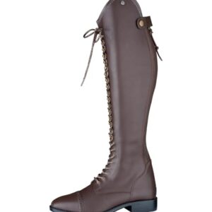 ELT Reitstiefel Portland Polo N, braun, Gr.42 - elegante Form, hochwertige Verarbeitung, wasserabweisend, glattleder-Optik, ideal für den Reitsport geeignet