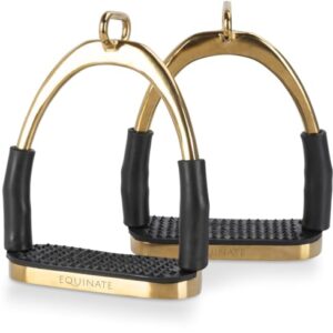 Sicherheitssteigbügel mit Anti-Rutsch Trittfläche aus Gummi - Steigbügel für Erwachsene und Kinder - Entlastet die Fußgelenke - 2 Stück von Equinate