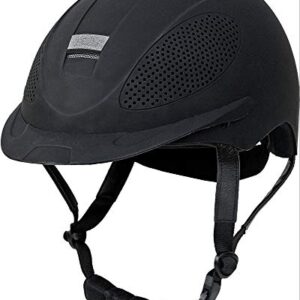 Reithelm Euroriding Comfort Guardian, schwarz, Größe S-M (52-56 cm), Reitschutz, Sonnenschutz, Regenschutz, bequemer Tragekomfort