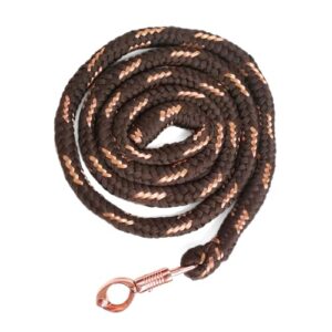Rosegold Führstrick für Pferde, Panikhaken, Länge 2m, viele Farben mit Glitzer