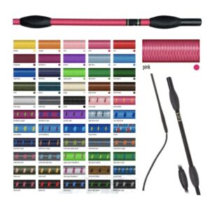 JA Horse Fleck Feldmann Balance Sports Dressurgerte Gerte Reitgerte, pink, 120 cm, hochwertige Trainingshilfe für Pferde und Reiter