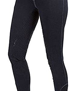 Kerbl Damen Reithose Reithose BasicPlus für Damen, black, Größe 44 - hochwertige Baumwoll-Elasthan-Mischung, atmungsaktives Tragegefühl und gute Elastizität