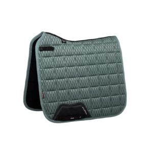 Hochwertige Carbon-Mesh-Dressur-Schabracke im Salbei mit Bambusfutter, schweißableitend und bequem für Pferde