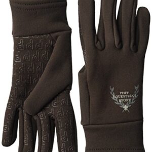 Damen Winter Reithandschuhe, Braun, PFIFF 101390, hochwertige Handarbeit, elastisch und warm, ideal für den Reitunterricht