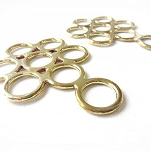 Pferdegebiß, Zaum, Hackamore, Flower, Gold, messingfarben, Gebisslose Zäumung