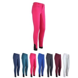 RL24 Kinder-Reithose Flex Basicline - Reiterhose für Mädchen und Jungen mit Silikon-Vollbesatzreitungen, hautfreundlich, atmungsaktiv und elastisch.