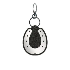 Reflektorschutzanhänger für Pferde und Reiter, hochwertiger Reflektor mit modernem Design und effektiven Reflektoren, sicher und umweltfreundlich durch Recycling-Filz hergestellt