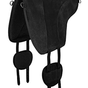 Hochwertiges Reitpad aus Leder mit Anti-Rutsch-Neopren für Reiterkomfort