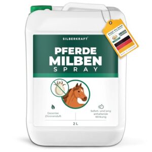 Silberkraft Milbenspray Pferde 2 L - Repellent zur Abwehr von Milben, Flöhen und Läusen für Fell, Mähne, Schweif & Stall