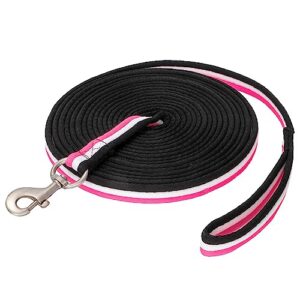 Pferdelonge 8 m aus Nylon, Softlonge mit Handschlaufe und Karabiner für Reitsporttraining