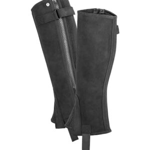 Waldhausen ELT Mini Chaps Elastik für Erwachsene, elastische Socken mit Reißverschluss und Druckknopfabschluss