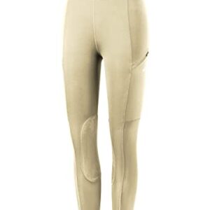 WILLIT Kinder Reithose Mädchen mit Kniebesatz und Taschen, atmungsaktiv und elastisch, ideal für Jugendliche beim Reiten im Sommer