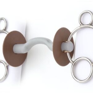 Beris Gebiss 3-Ring mit Zungenbogenstange, beweglich - hochwertiges und bewegliches Gebiss für Haustiere