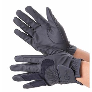 Covalliero Reithandschuhe Gloria, marine, M, 323837 - Hochwertige Reithandschuhe mit atmungsaktiver Eigenschaft und elastischen Knöchelbereichen für sichereres Reiten