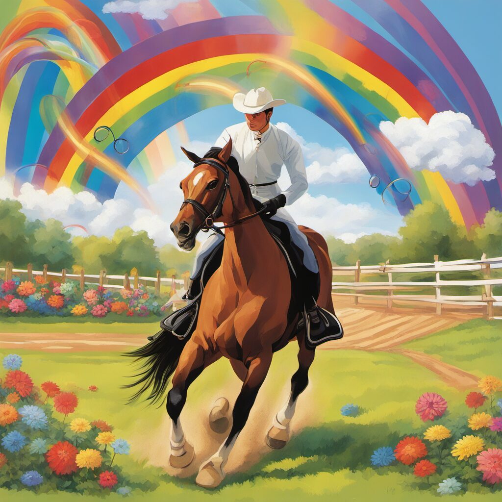 Geschenkideen rund ums Reiten: Turnierschleifen, Rosetten und Krawattenringe füllen den Tag mit Glanz und Freude für Pferdeliebhaber und ambitionierte Reiter.