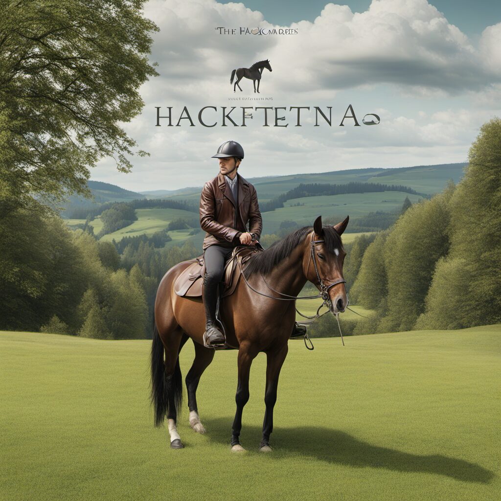 Reiter auf einem Pferd mit elegantem Anblick und Hackamore, ideal für Geschenke zum Pferdesport