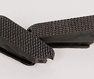Harry's Horse Steigbügeleinlagen asymmetrisch schwarz, Größe 12cm - Komfortable und reißfeste Steigbügel für Reiter mit empfindlicher Haut