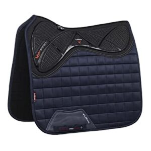 Lemieux Dressur X-Grip Silikon Quadratische Sattelunterlage, Marineblau, Large - Reitausrüstung und Zubehör