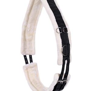 Longiergurt Pferd Ontario mit optimaler Passform und angenehmem Tragekomfort, mehrere Ringe für einfache Anpassung der Länge, Größe WB, Farbe schwarz