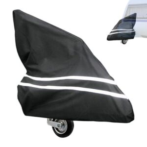 Deichselabdeckung für Pferdeanhänger, hochwertiges Zubehör gegen Regen, Schnee und Schmutz mit reflektierendem Streifen, 600D Oxford-Gewebe mit PVC-Beschichtung