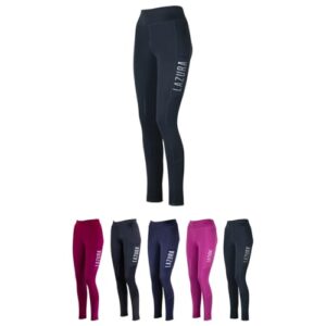 Reitleggings für Damen Emilia in Vollbesatz aus Silikon, Schwarz, Größe 36