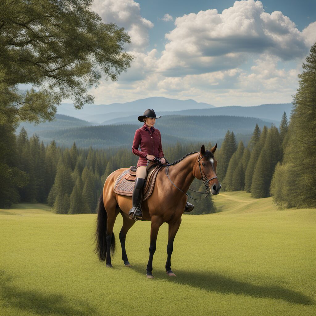 Reiter-Szenario mit Satteldecke und Pad, perfektes Geschenk für jeden Reiter