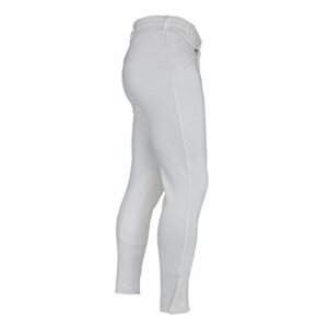 Weisse Reithose für Männer, Shires SaddleHugger Riding Breeches 32 Zoll