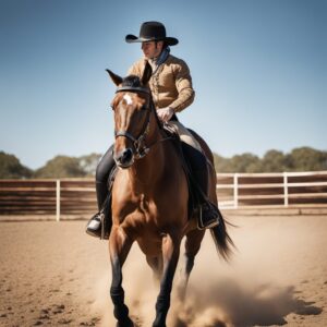 Reiter mit Stirnreifen und Pferd - Geschenkideen für den Pferdesport