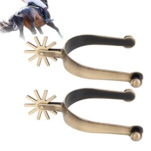 West Spur Western-Sporen aus Zink-Legierung für Reitstiefel, perfekt für Pferdetraining und Western-Reiter