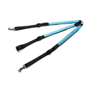 Ein Diogeynu Gurtband für Pferde, das ein Halsband und einen Brustpanzer beinhaltet. Das Band ist nachts sichtbar und verfügt über LED-Licht.