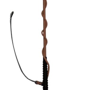 EQuest Longierpeitsche in Mocha Farbe, 200 cm lang. Hochwertige Peitsche für Langstreckenreiten.