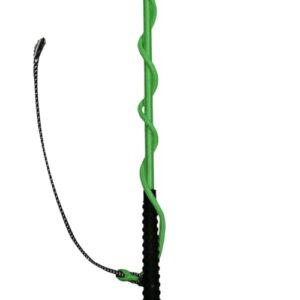 Echte Qualitätsarbeit - Hochwertige Longierpeitsche für Boden- und Longenarbeit, 180 cm lang, grün