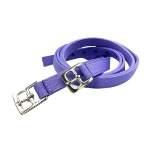 Nylon Steigbügelriemen Set für Dressursattel und Vielseitigkeitssättel, reißfest mit Edelstahlschnallen in vielen Farben, verstellbar für Erwachsene und Kinder