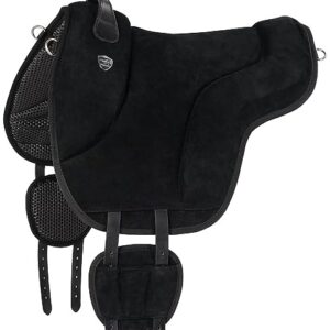 Hochwertiges Reitpad für Pferde aus Wildleder und Neopren mit atmungsaktiver Oberfläche und Nummerierten Gurtstrumpf