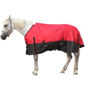 Gallopoff Regendecke Pferd Reißfest – Wasserdicht, Atmungsaktiv & Ohne Füllung (0g), Leichte & Komfortable Pferdedecke für Pferde