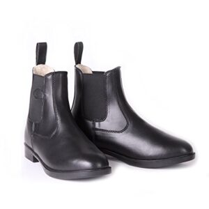 Elegante wasserabweisende Reitstiefel mit Front-Einschubtaschen und elastischem Einsatz, warm gefüttert, 39 cm