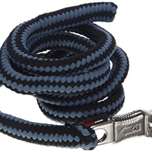 Führstrick Hippo von Kerbl, schwarze und silberne Farbe, 321451, hochwertiger und praktischer Zubehör für alle Reiter