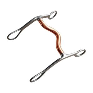 LeeQinersw Western-Pferdetrense, Reitmundstück, Kupfertrense, Edelstahl-Trainingsgebiss für den Wettkampf