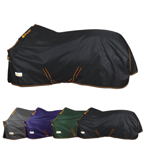 Pferdedecke mit Innenfutter und Kreuzbegurtung, wasserdicht und atmungsaktiv für Regen und Wind