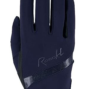 Eleganter und bequemer Handschuh für Ritt, marinefarben, Sommer, Frauenmode, Reitsport, Komfort und Bewegungsfreiheit