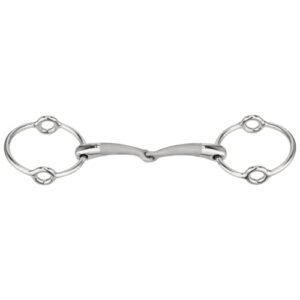 Sprenger SATINOX Aufziehtrense 14 mm einfach gebrochen - Edelstahl rostfrei, 125 mm Weite für Tierhaltung