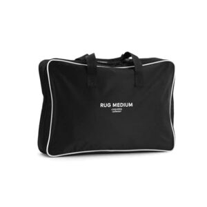 UNIQHORSE Deckentasche Medium Black - Für Reiter entwickelt, Pferdedecken aufbewahren, schmutz- und wasserabweisendes Material, elegantes 2-Tone-Farbschema, Mesh-Einsätze an den Seiten für gute Belüftung